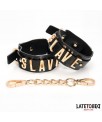 Esposas para Tobillos SLAVE con Cadena Dorada
