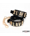 Esposas para Tobillos SLAVE con Cadena Dorada