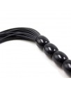 Flogger de Silicona con Mango con 6 Bolas 26 cm Negro