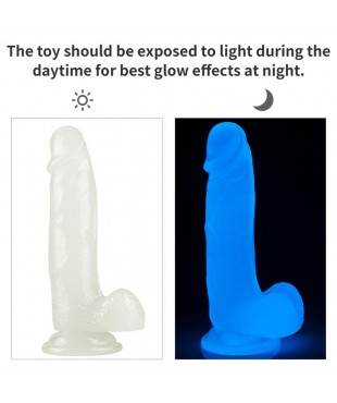 Dildo Lumino 75 Luz Azul Dildo Lumino 75 Luz Azul