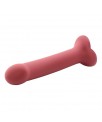 Bouncy Dildo Silicona Liquida Hiper Flexible 75 19 cm Talla L Burgundy