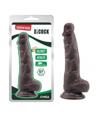Dildo Dual Density Fashion Dude 21 x 4.1 cm Marron