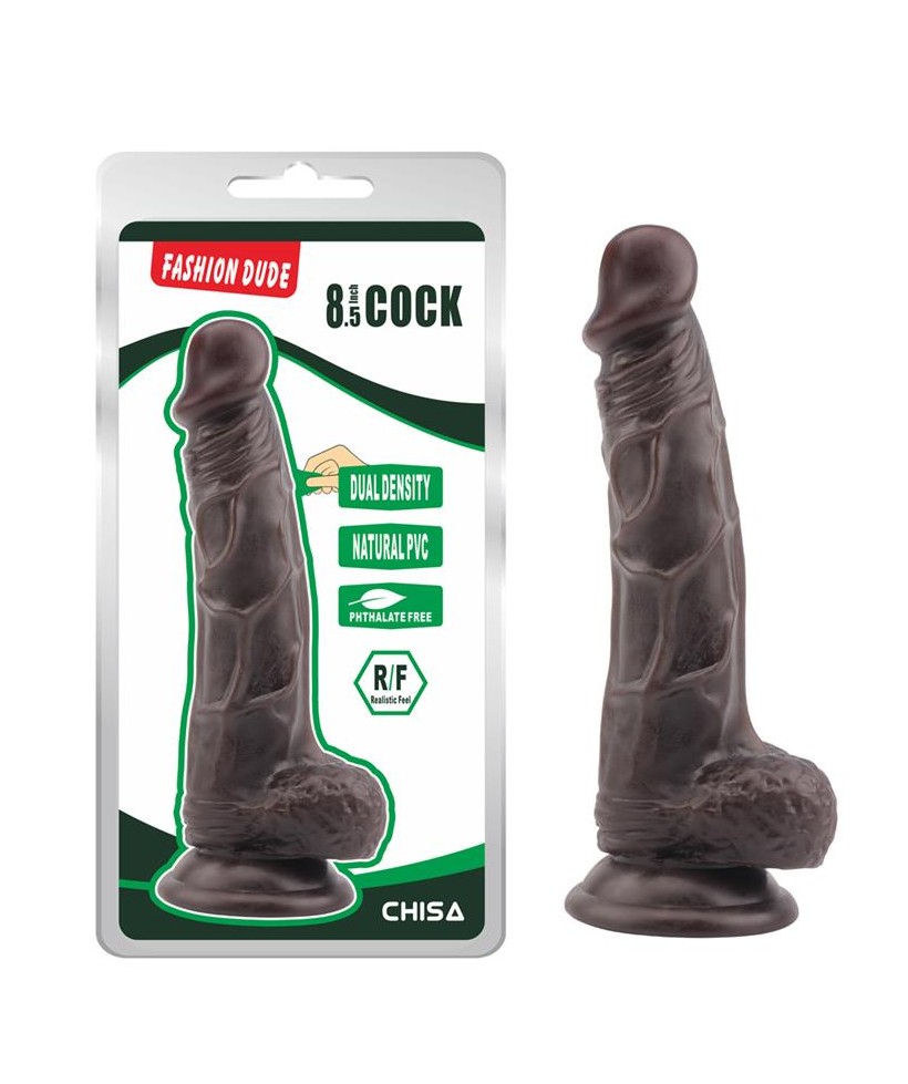 Dildo Dual Density Fashion Dude 21 x 41 cm Marron