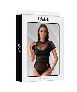 Brenda Arnes para Pecho Cuero Vegano con Cadenas Talla unica