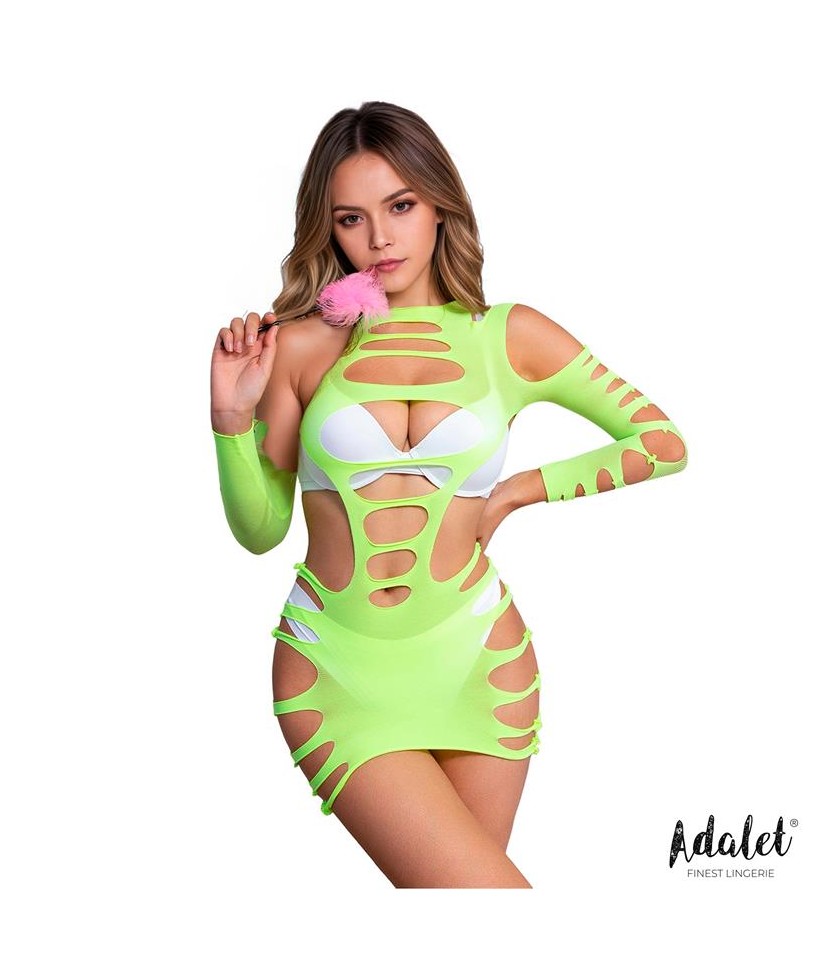 Willow Vestido Hollow out Amarillo Talla unica Willow Vestido Hollow out Amarillo Talla unica