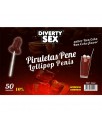 50 Piruletas Forma Pene Sabor Ron Cola 10 Alcohol