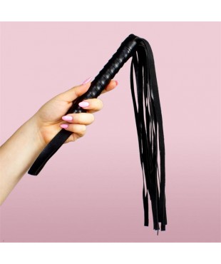 Flogger de Cuero 45 cm Negro