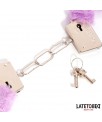 Esposas de Metal Furry de Pelo Purpura