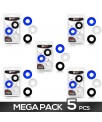 Pack 5 16mm Round Set of 3 Cock Rings 3 Col