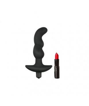 Vibrador Prostatico Silicona Negro Vibrador Prostatico Silicona Negro