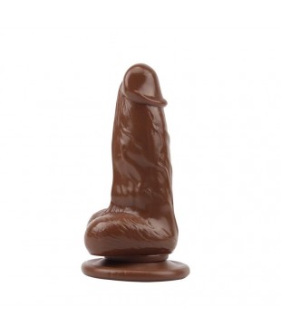 Dildo Jumbo Jack 6 con Vibración marrón