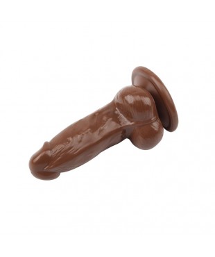 Dildo Jumbo Jack 6 con Vibracion marron Dildo Jumbo Jack 6 con Vibracion marron