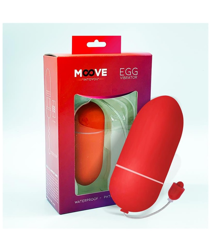 Huevo Vibrador 10 Funciones Rojo Huevo Vibrador 10 Funciones Rojo