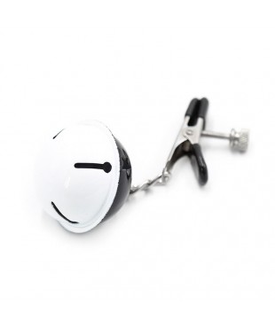 Pinzas para Pezones con Cascabeles Blanco Negro Pinzas para Pezones con Cascabeles Blanco Negro