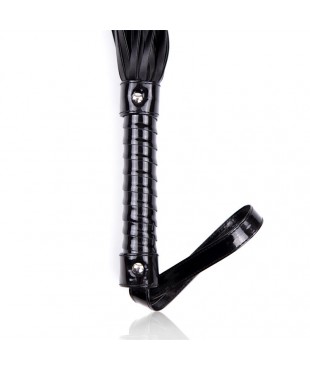 Flogger con Mango Brillante 44 cm Negro