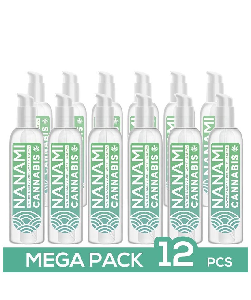 Pack de 12 Lubricante Base Agua Cannabis 150 ml