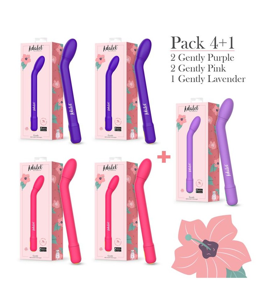 Pack 4 1 Gently Estimulador Punto G con APP