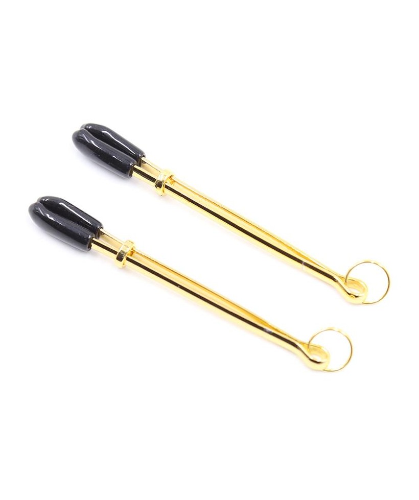 Pinzas para Pezones Metal Negro Dorado Pinzas para Pezones Metal Negro Dorado