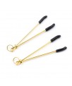 Pinzas para Pezones Metal Negro Dorado