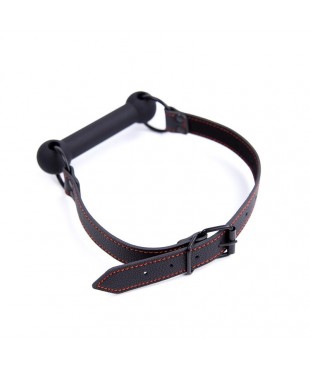 Mordaza de Hueso Ajustable Silicona Negro Mordaza de Hueso Ajustable Silicona Negro