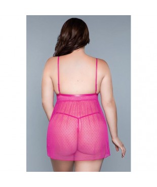 Hailey Babydoll Fuchsia Talla S
