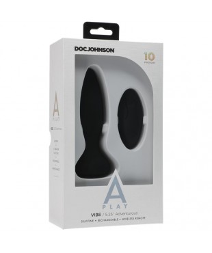 Plug Anal Control Remoto Vibe Adventurous Negro Plug Anal Control Remoto Vibe Adventurous Negro