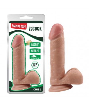Dildo Dual density Fashion Dude 20 cm Color Natural