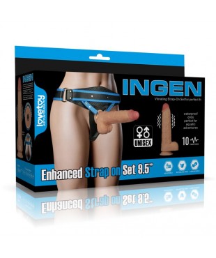 Arnes con Dildo con Vibracion 95 Arnes con Dildo con Vibracion 95
