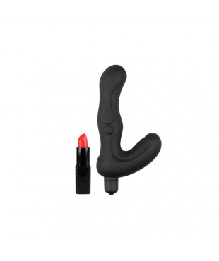 Vibrador Anal Estimulador Perineo Silicona Negro Vibrador Anal Estimulador Perineo Silicona Negro