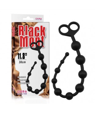 Cadena Anal 308 x 24 cm Silicona Negro
