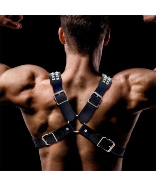 Adonis Arnes Masculino para el Pecho Cuero Vegano Adonis Arnes Masculino para el Pecho Cuero Vegano