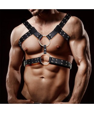 Aurum Arnés Masculino para Bondage Cuero Vegano