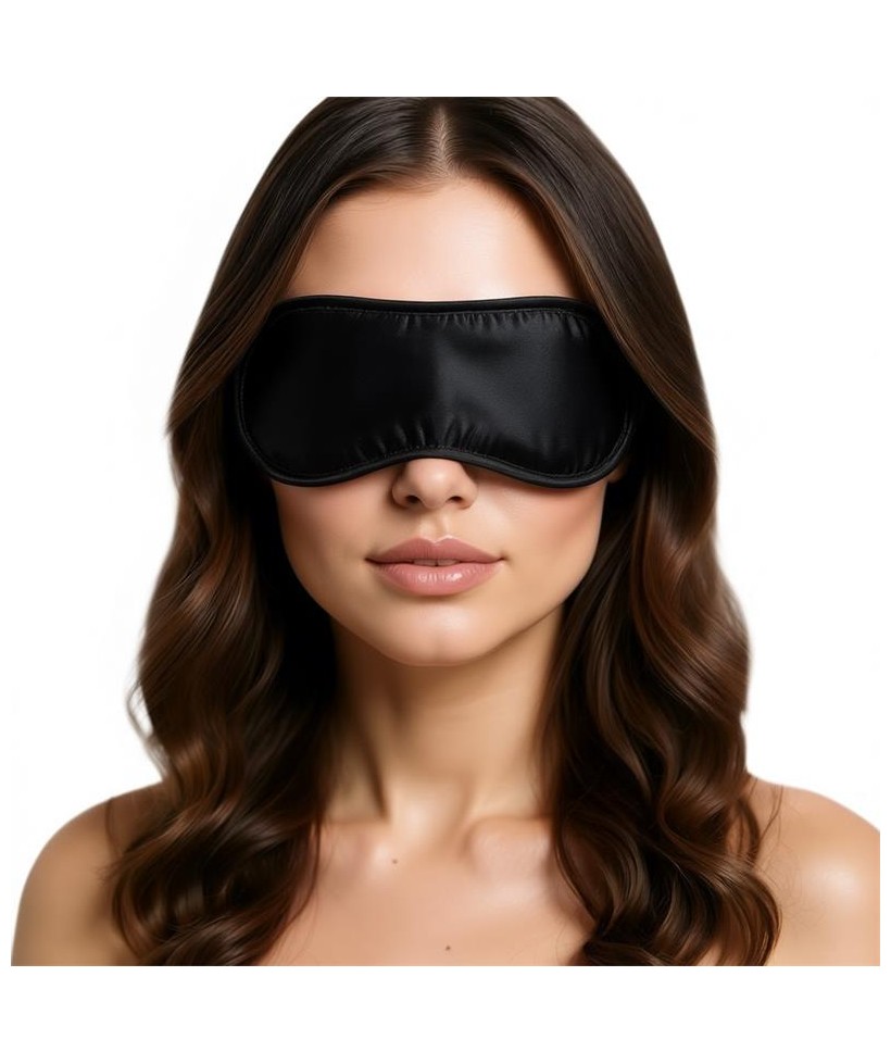 Antifaz de Saten Negro Antifaz de Saten Negro