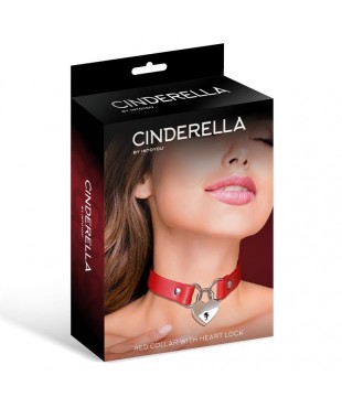 Collar con Candado de Corazon Cuero Vegano Talla unica Collar con Candado de Corazon Cuero Vegano Talla unica