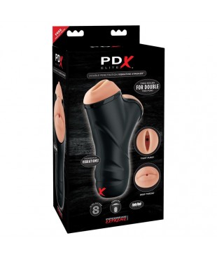 PDX Elite Masturbador de Doble Penetracion Vibrador PDX Elite Masturbador de Doble Penetracion Vibrador