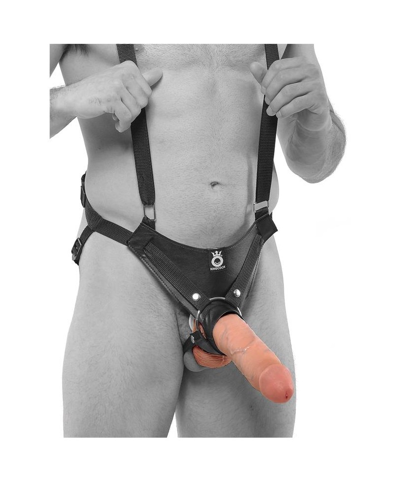 Arnes con Tirantes y Dildo Hueco 10 Arnes con Tirantes y Dildo Hueco 10