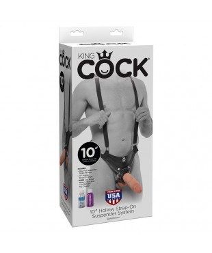 Arnés con Tirantes y Dildo Hueco 10