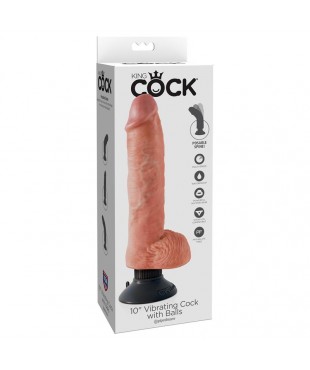 Dildo Realista con Testículos y Vibración 10