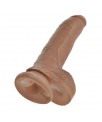 Dildo Reaslista con Testiculos 9 Bronceado