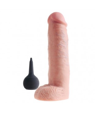 Dildo Reaslista con Testiculos con Eyaculacion 10 Dildo Reaslista con Testiculos con Eyaculacion 10