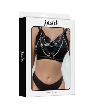 Karina Top Cuero Vegano con Cadenas Talla unica Karina Top Cuero Vegano con Cadenas Talla unica