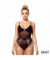 Nadine Cinturon Cuero Vegano con Cadenas Tall unica