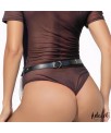 Nadine Cinturon Cuero Vegano con Cadenas Tall unica