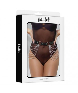 Nadine Cinturon Cuero Vegano con Cadenas Tall unica