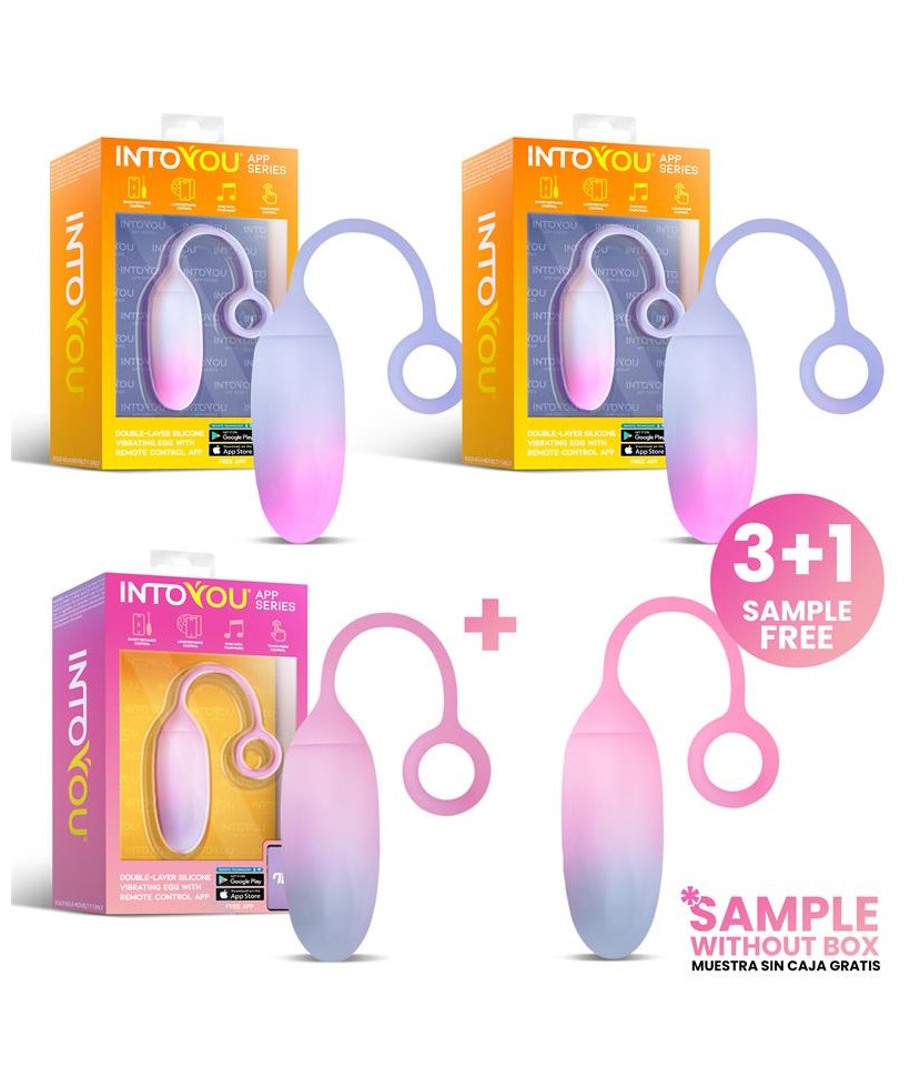 Pack 31 Huevo Vibrador Silicona Doble Capa con APP Pack 31 Huevo Vibrador Silicona Doble Capa con APP