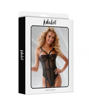 Ariana Body con Liguero y Ligas Negro Ariana Body con Liguero y Ligas Negro
