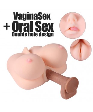 Jalome Masturbador 3 en 1 Vagina Boca y Pecho 32 kg