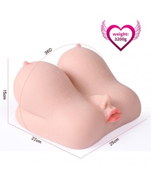 Jalome Masturbador 3 en 1 Vagina Boca y Pecho 32 kg