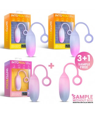 Pack 3 + Muestra Huevo Vibrador Silicona Doble Capa APP