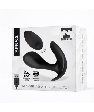 Sensa Estimulador Control Remoto USB SIlicona Líquida Negro